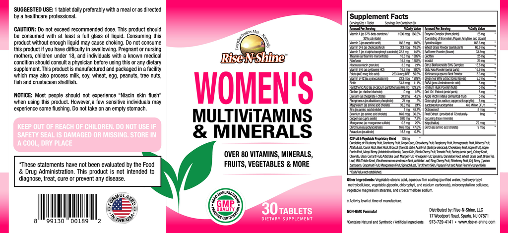 Women's Multivitamins and Minerals