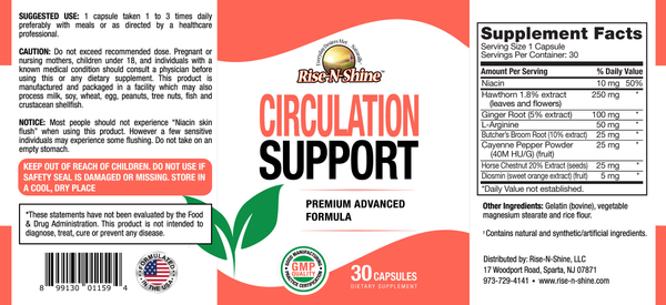 Circulation Support - Rise-N-Shine LLC