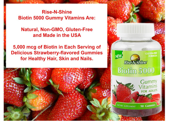 Rise-N-Shine Product Spotlight: Biotin 5000 Gummy Vitamins