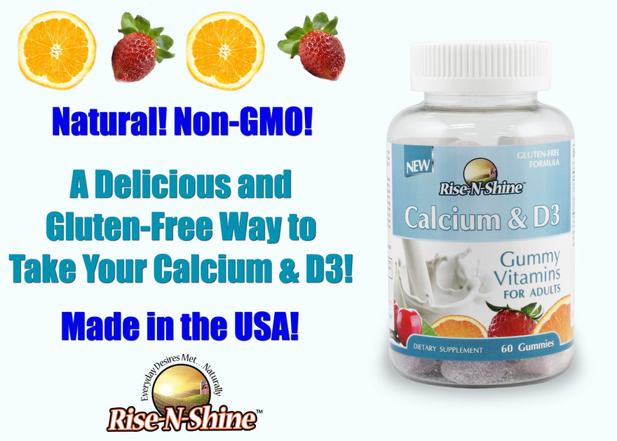 Rise-N-Shine Product Spotlight - Calcium & D3 Gummy Vitamins for Adults