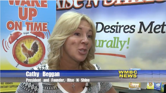 Rise-N-Shine Founder and President Cathy Beggan Interviewed on WMBC-TV News