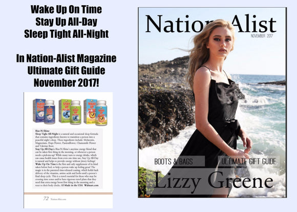 Rise-N-Shine Products Included in Nation-Alist 2017 Ultimate Gift Guide