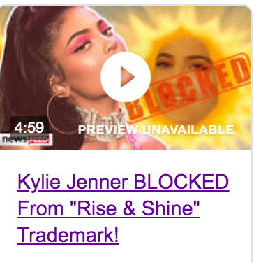Kylie Jenner BLOCKED From "Rise and Shine" Trademark!