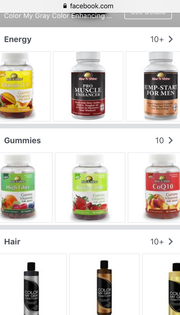 Buy Rise-N-Shine Products from Our Facebook Page!