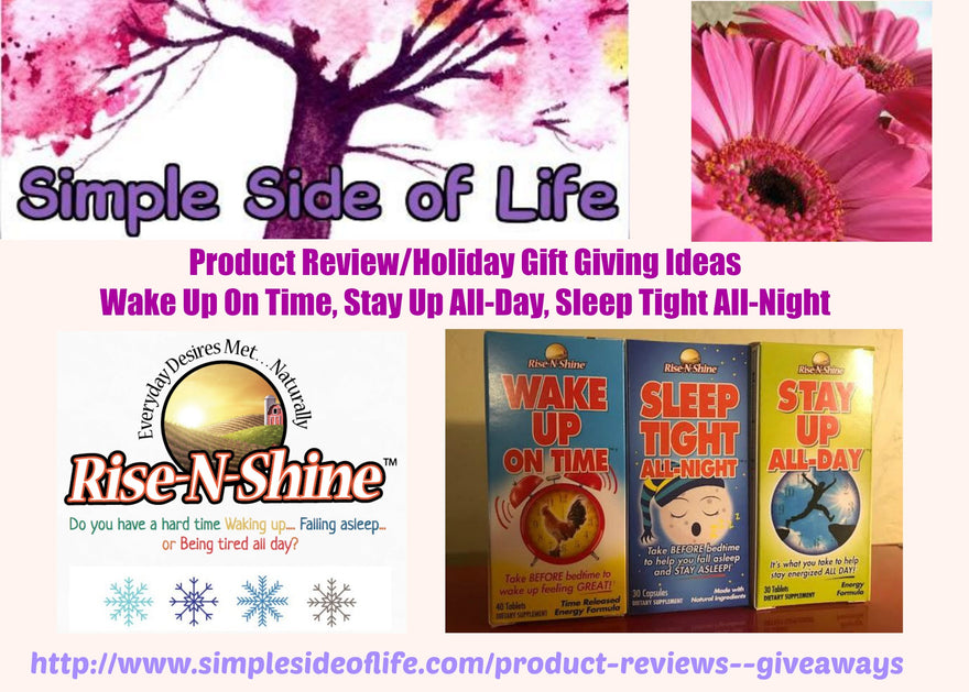 Rise-N-Shine Product Review/Holiday Gift Guide Appearance in 'Simple Side of Life'