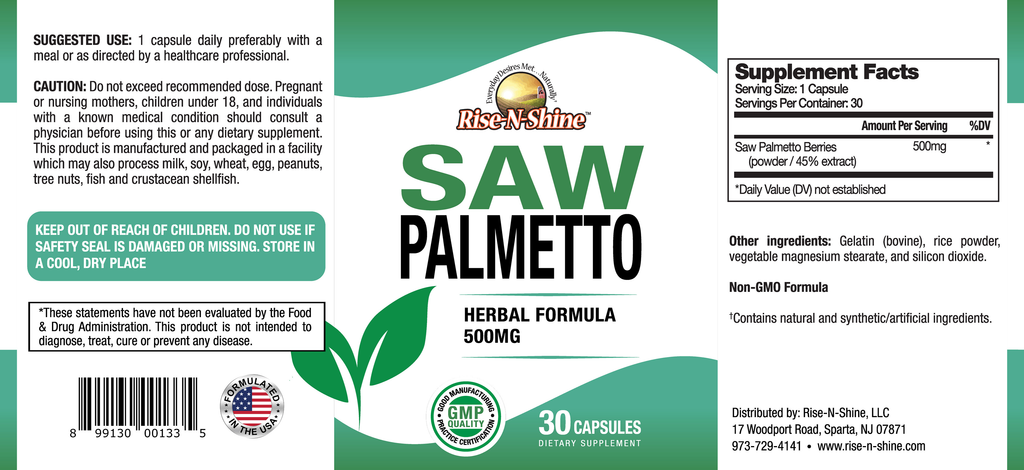 Saw Palmetto - 500mg