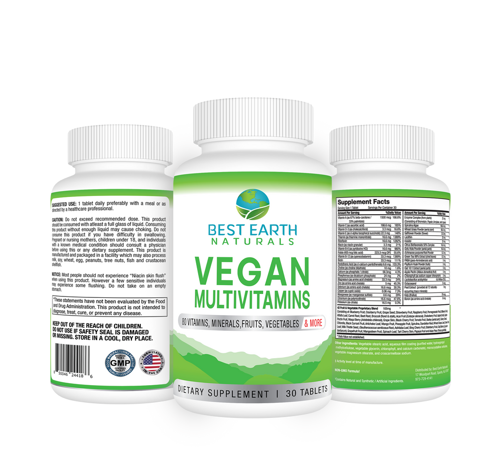 Vegan MultiVitamins by Best Earth Naturals